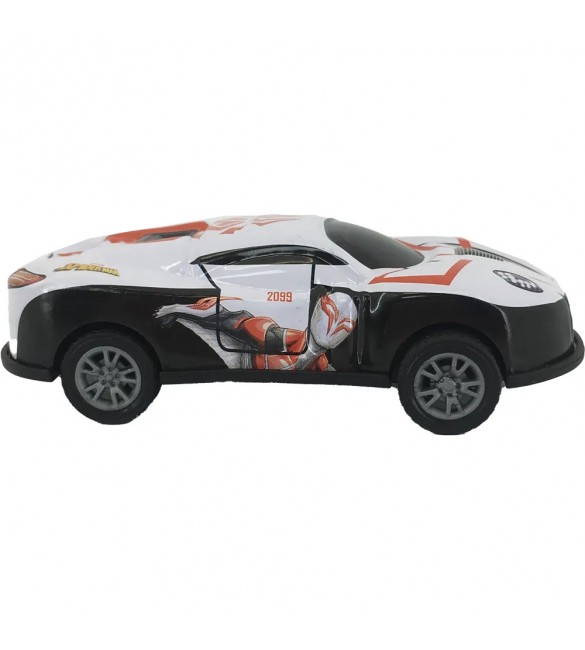 Carrinho spider Man com Fricção de metal Hero Machine Candide
